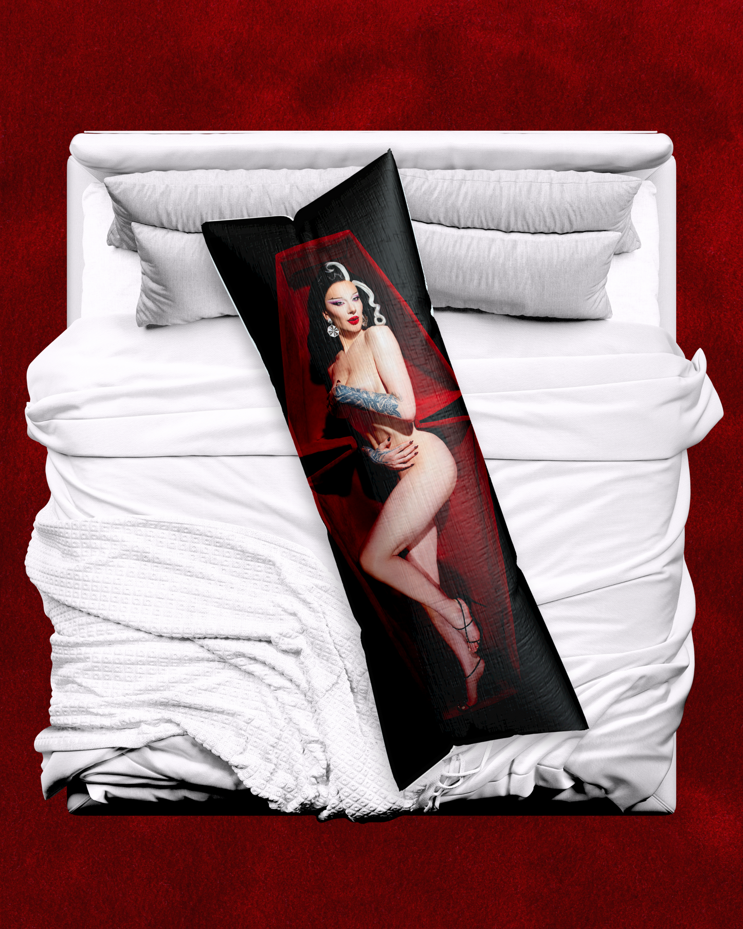 The Coffin Tribute Silk Body Pillow Cover